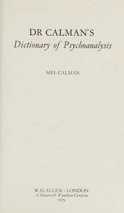 Dictionary of Psychoanalysis