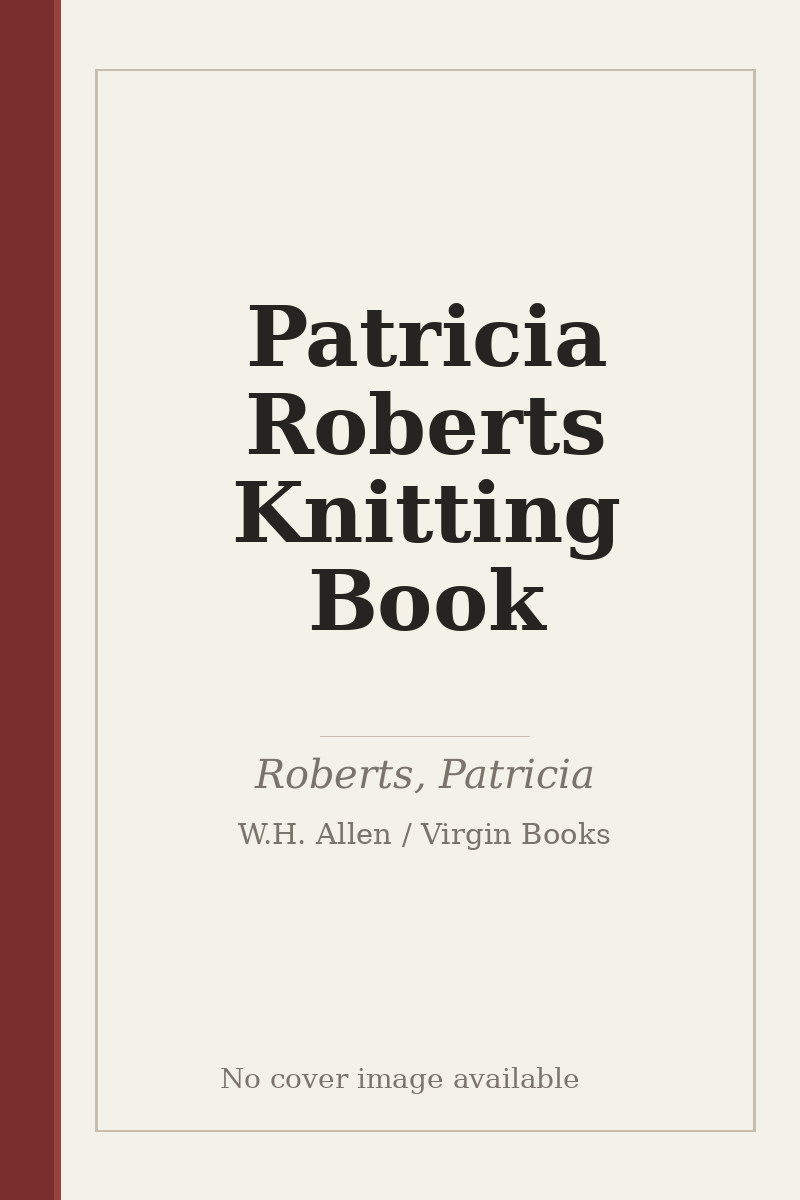 Patricia Roberts Knitting Book - no cover image available