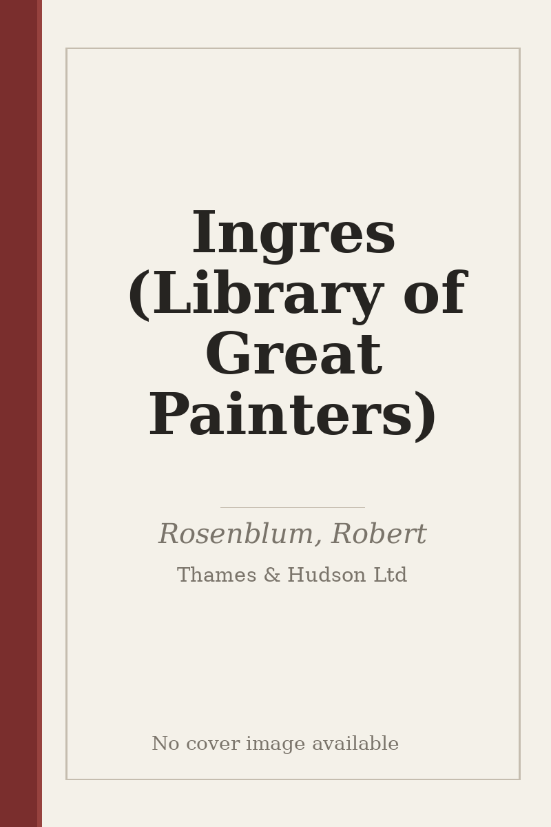Ingres (Library of Great Painters) - no cover image available