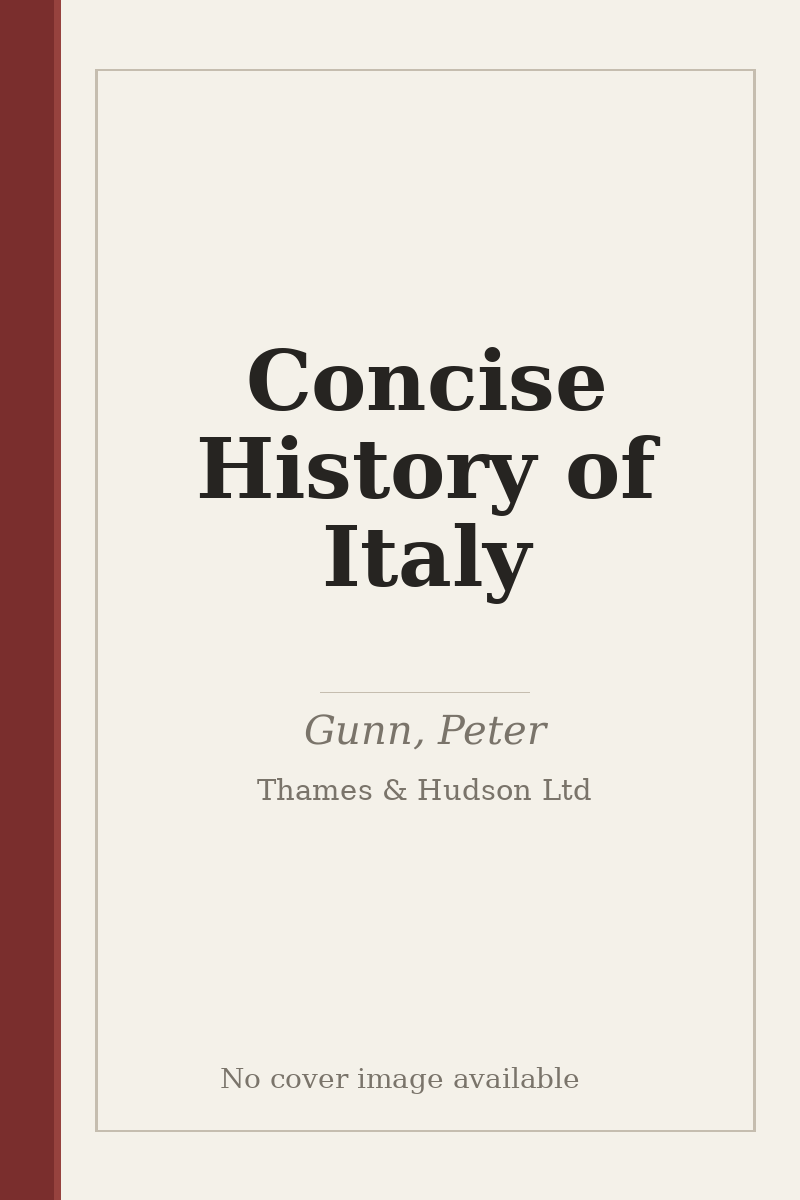 Concise History of Italy - no cover image available