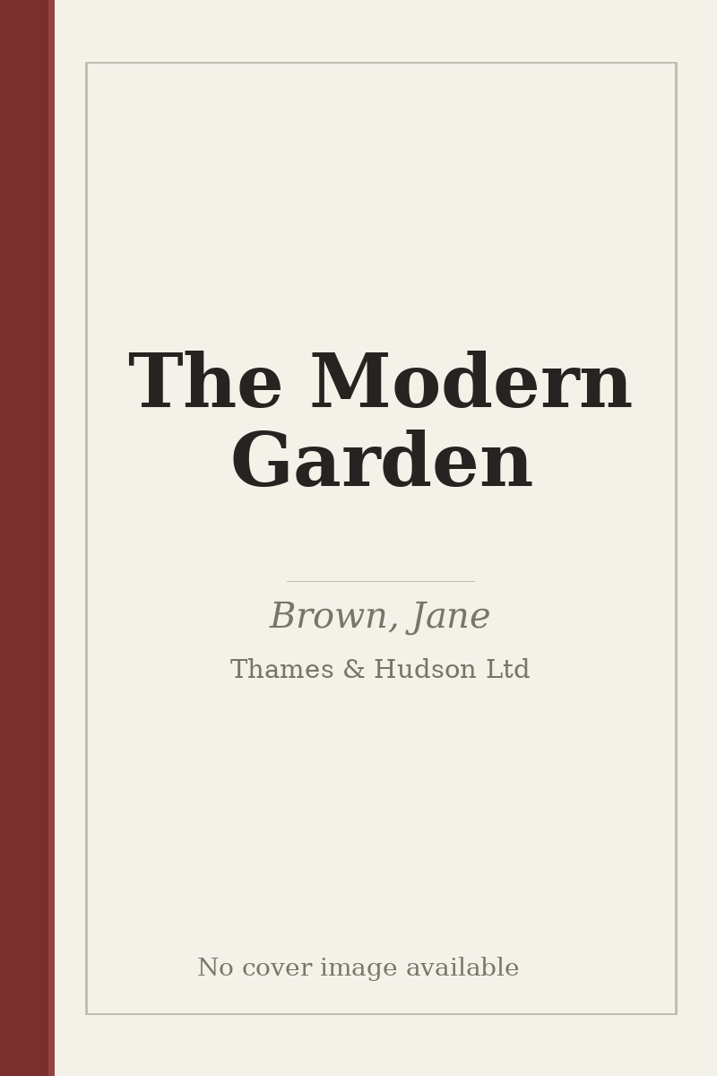 The Modern Garden - no cover image available