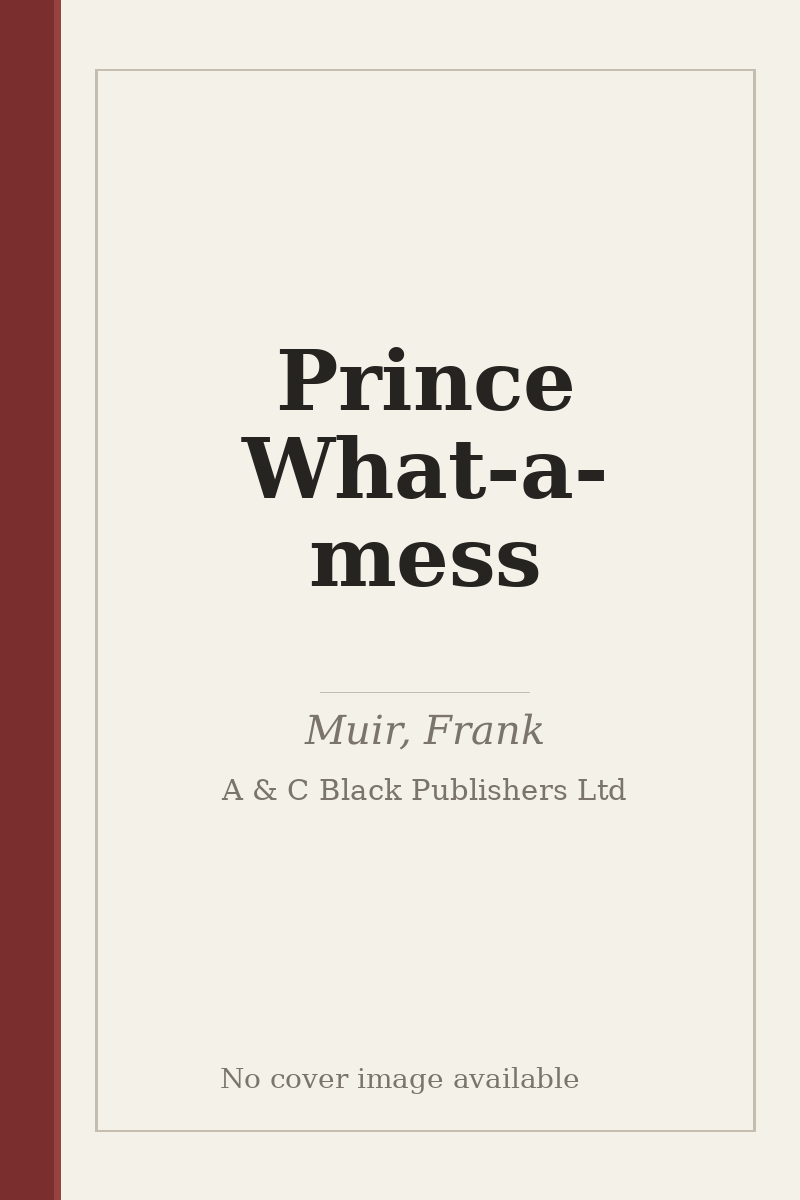 Prince What-a-mess - no cover image available