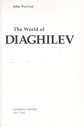THE WORLD OF DIAGHILEV.