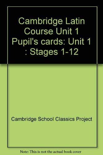 Cambridge Latin Course Unit 1 Pupil's cards