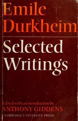 Emile Durkheim: Selected Writings
