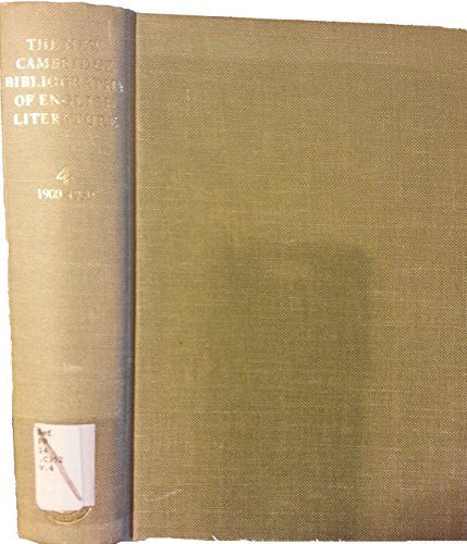 The New Cambridge Bibliography of English Literature: Volume 4, 1900–1950