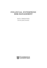 Financial Enterprise Risk Management (International Series on Actuarial Science)
