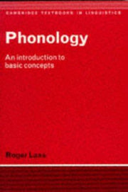 Phonology: An Introduction to Basic Concepts (Cambridge Textbooks in Linguistics)