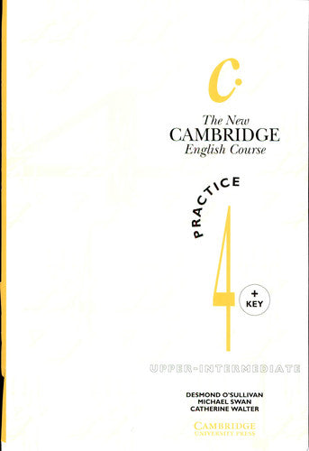 The New Cambridge English Course 4 Practice book with key