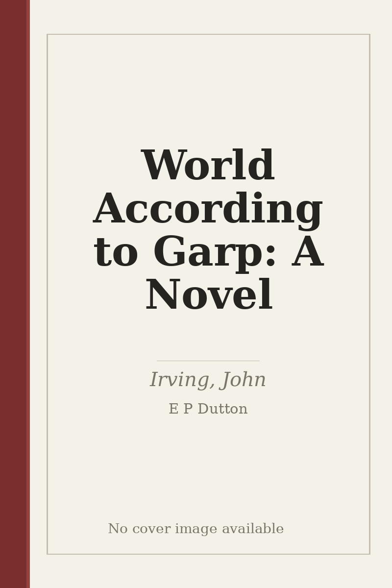 World According to Garp: A Novel - no cover image available