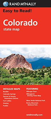 Easy to Read Colorado State Map