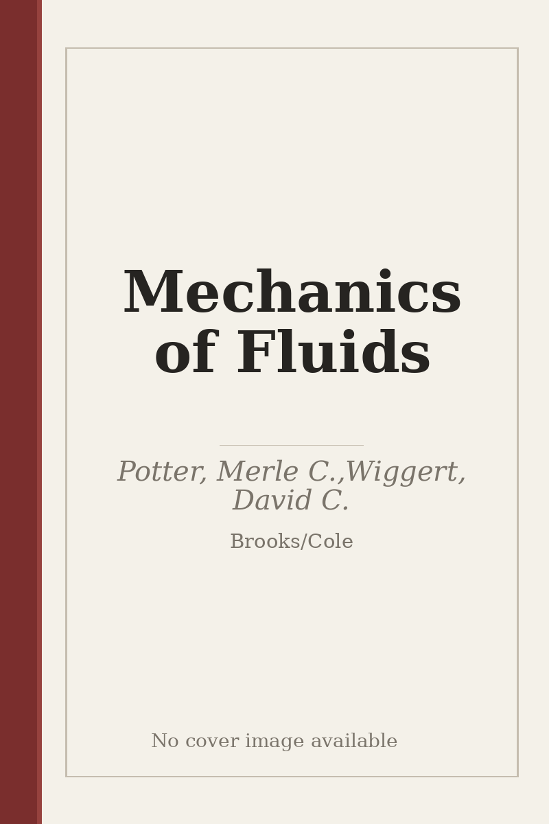 Mechanics of Fluids - no cover image available