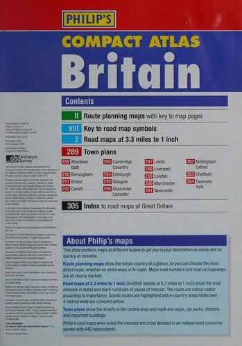 Philip's Road Atlas Britain 2007 Compact