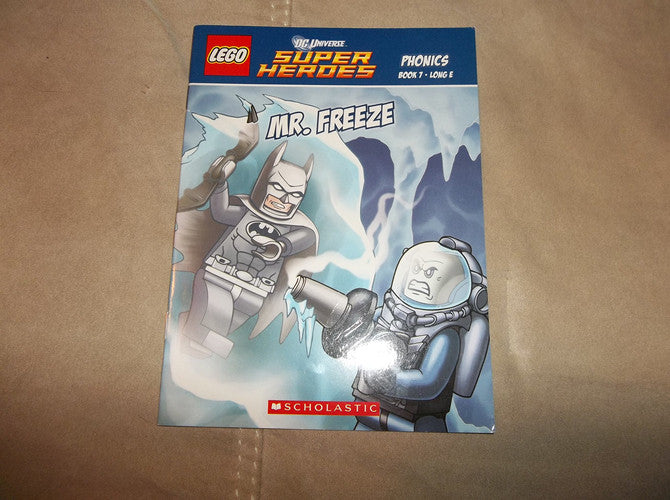 Lego DC Universe Super Heros Phonics Book 7 Long E Scholastic Mr. Freeze