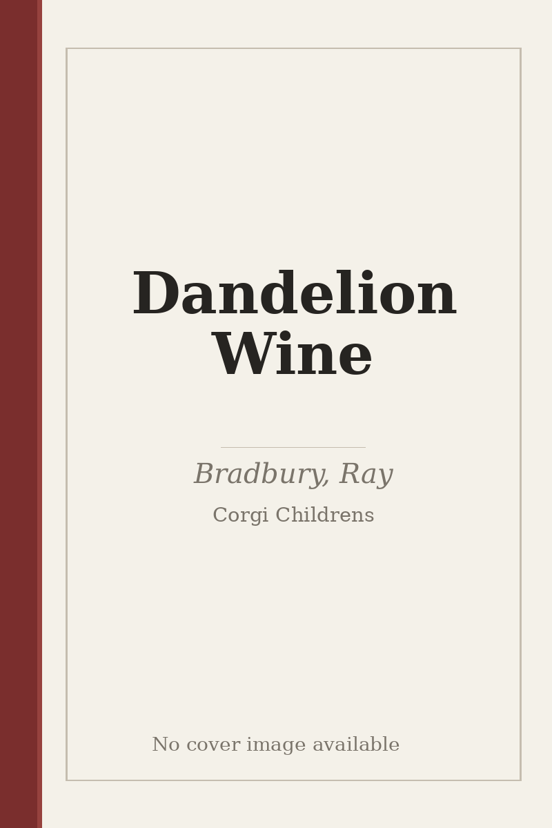 Dandelion Wine - no cover image available