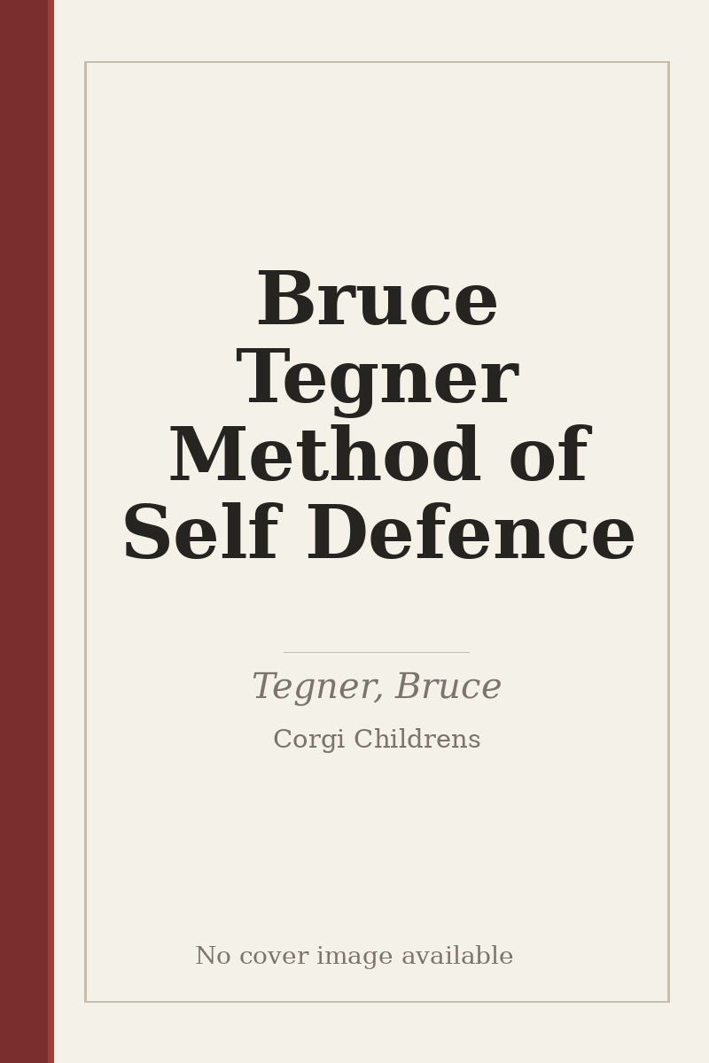 Bruce Tegner Method of Self Defence - no cover image available