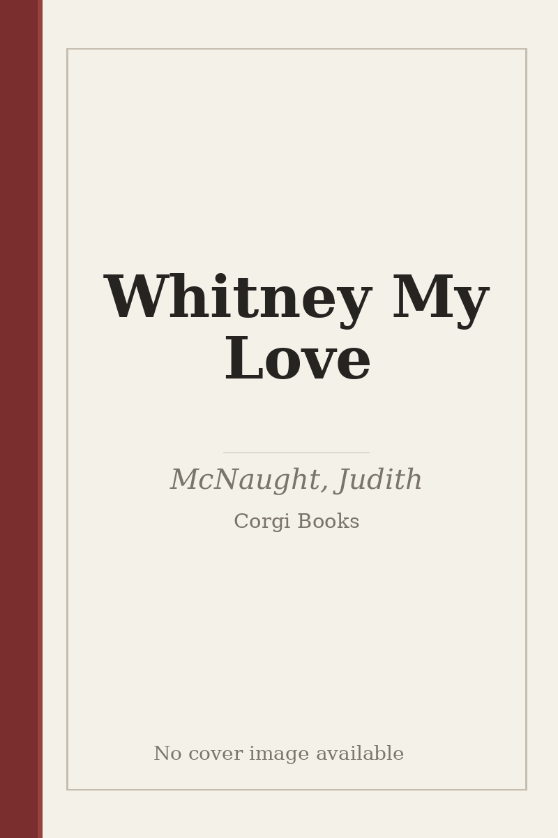 Whitney My Love - no cover image available