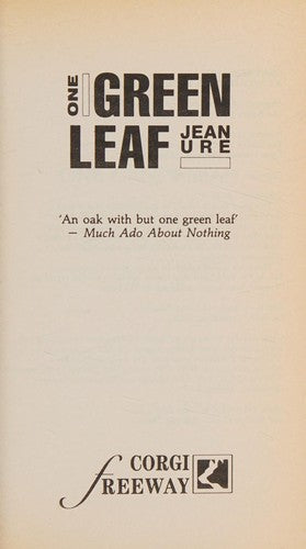 One Green Leaf (Freeway S.)