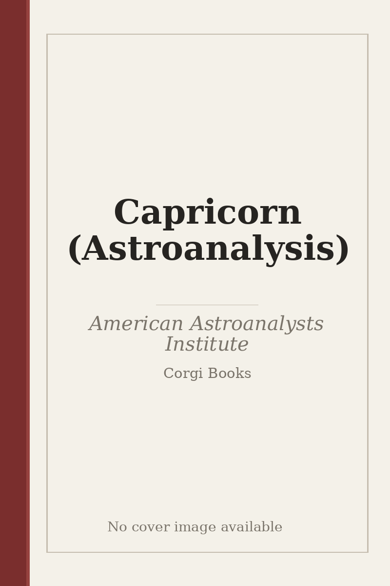 Capricorn (Astroanalysis) - no cover image available