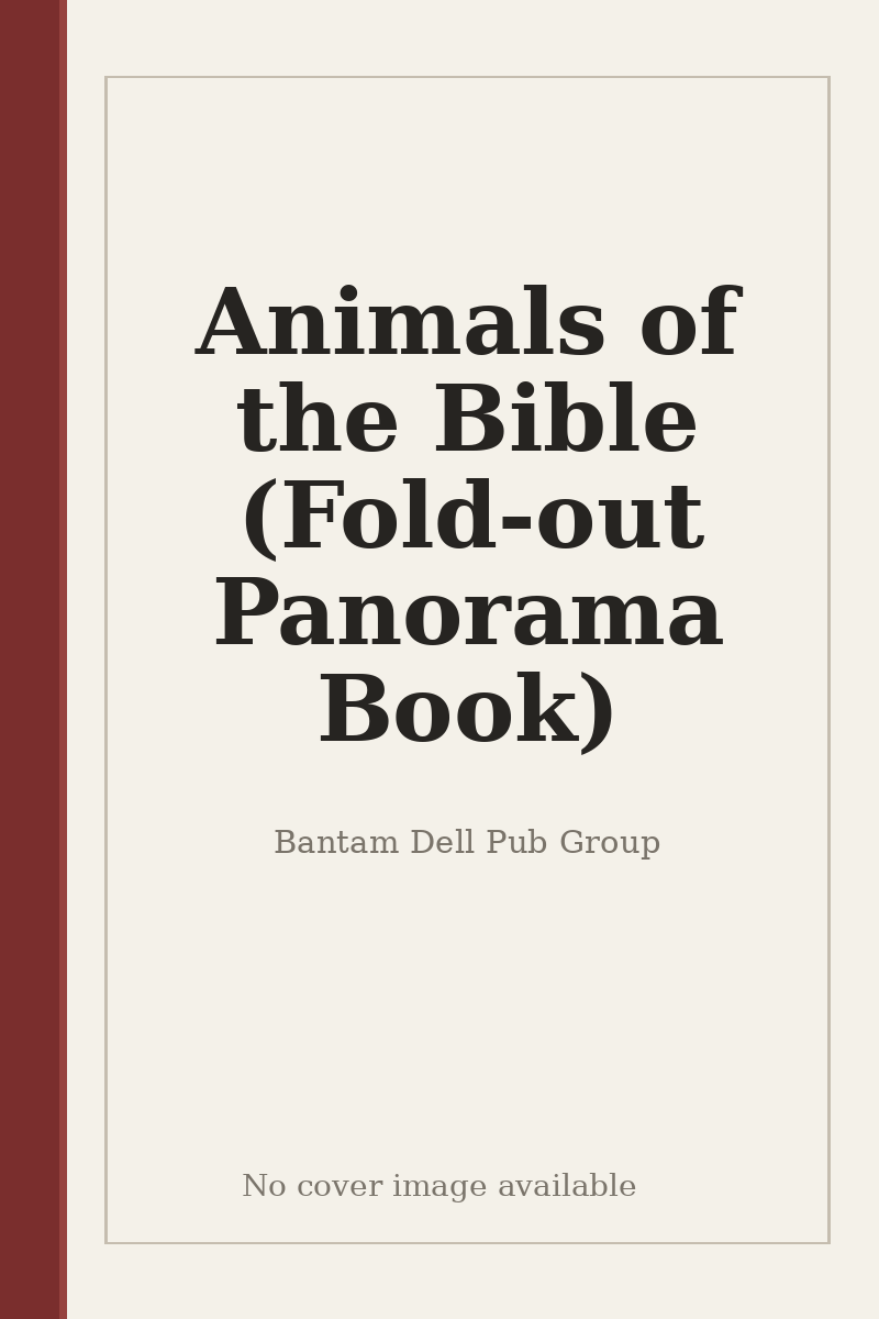 Animals of the Bible (Fold-out Panorama Book) - no cover image available