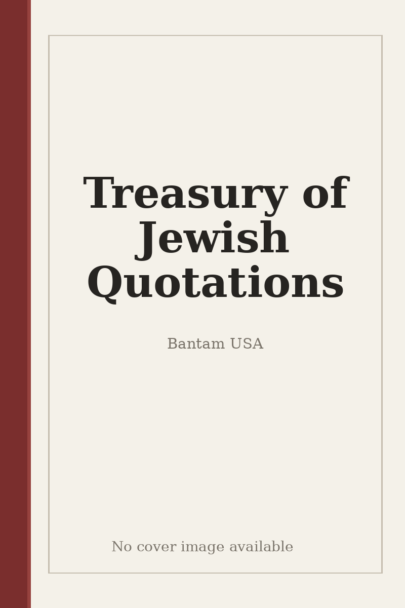 Treasury of Jewish Quotations - no cover image available