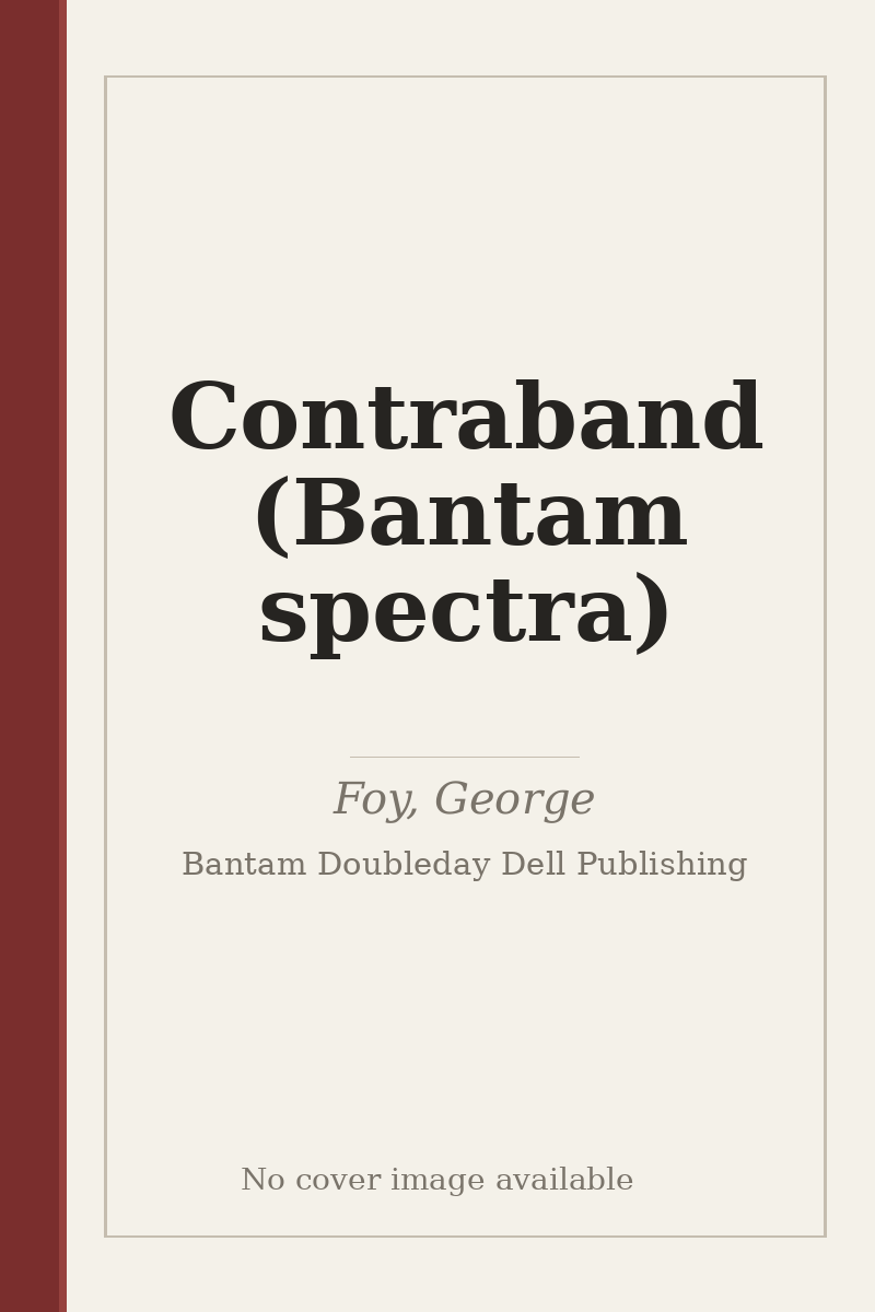 Contraband (Bantam spectra) - no cover image available