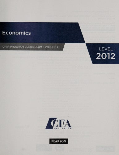 2012 Economics, level 1 2012