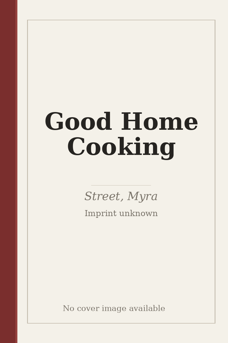 Good Home Cooking - no cover image available