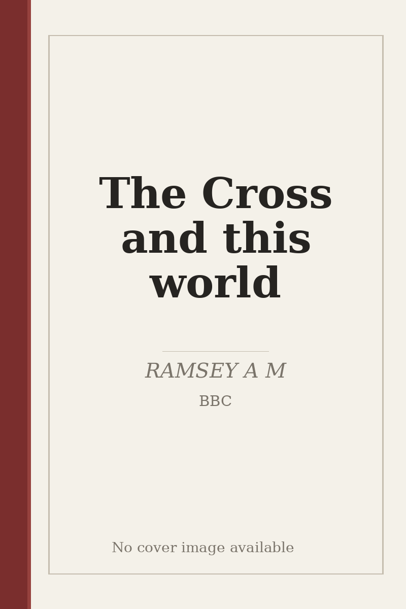 The Cross and this world - no cover image available