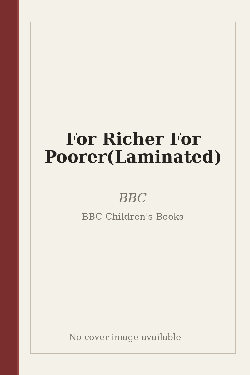 For Richer For Poorer(Laminated) - no cover image available