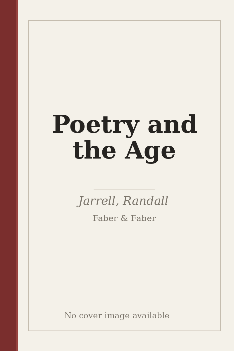 Poetry and the Age - no cover image available