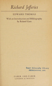 Richard Jefferies: His Life and Work