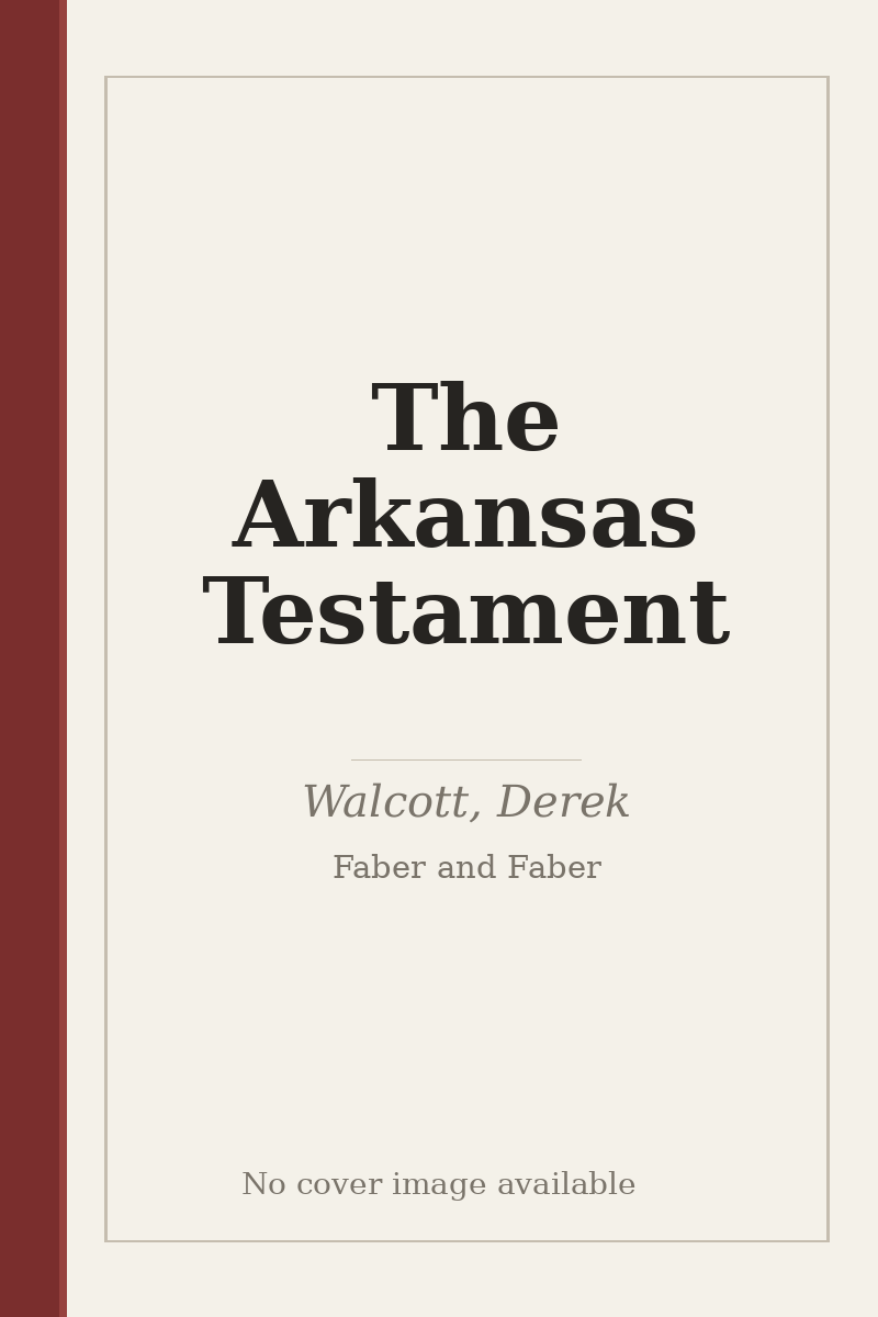 The Arkansas Testament - no cover image available