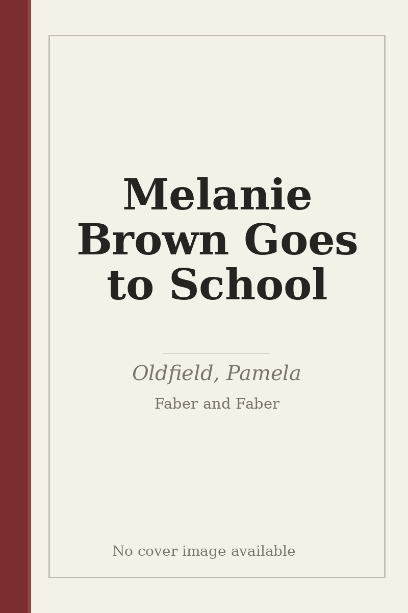 Melanie Brown Goes to School - no cover image available
