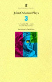 John Osborne: Plays 3: A Patriot for Me; Luther; Inadmissible Evidence (Contemporary Classics)
