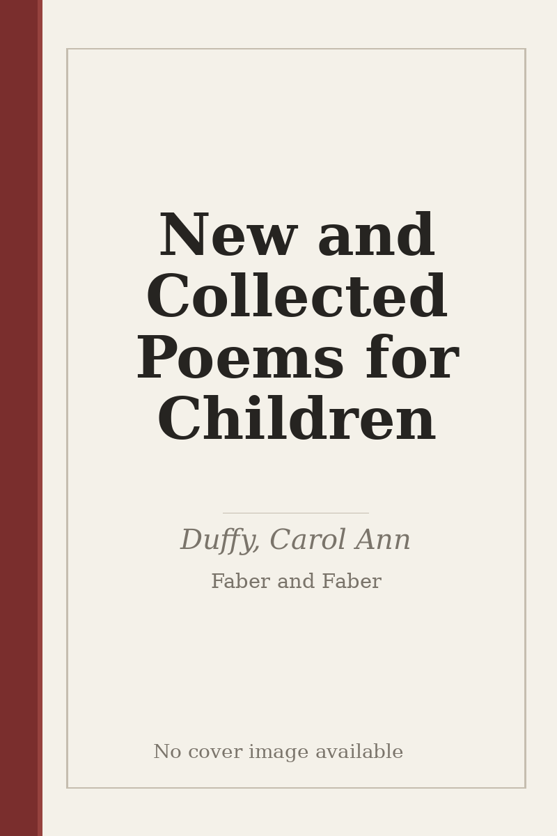 New and Collected Poems for Children - no cover image available