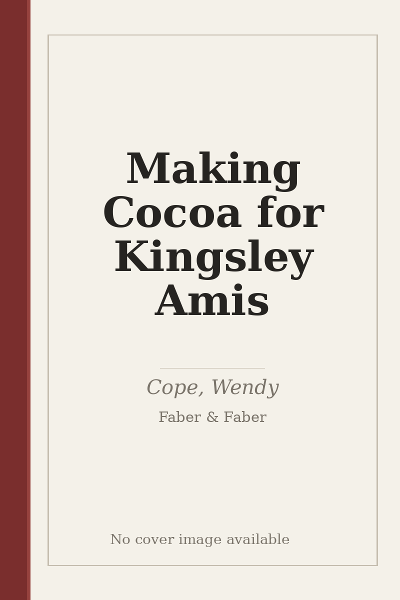Making Cocoa for Kingsley Amis - no cover image available