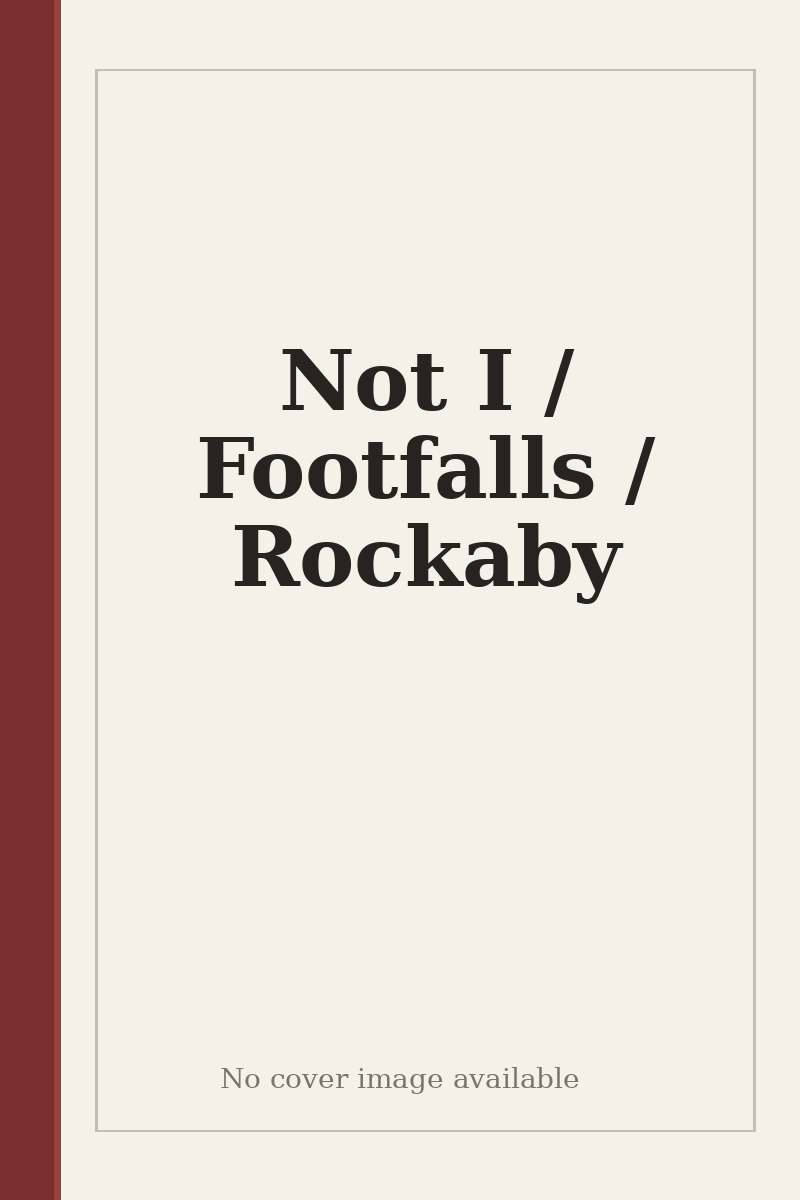 Not I / Footfalls / Rockaby - no cover image available