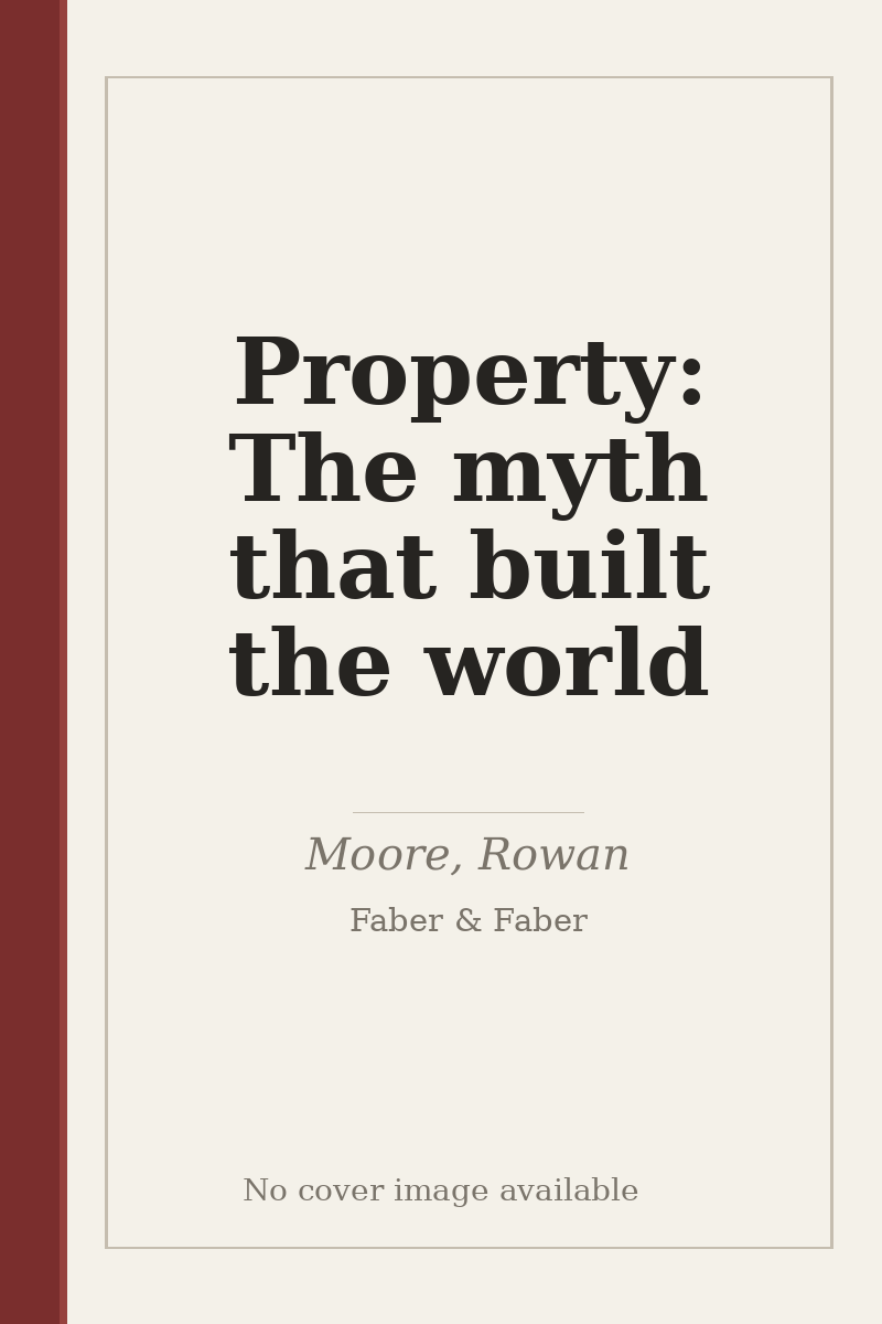 Property: The myth that built the world - no cover image available