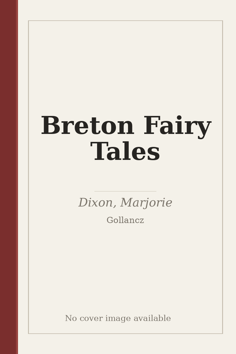 Breton Fairy Tales - no cover image available