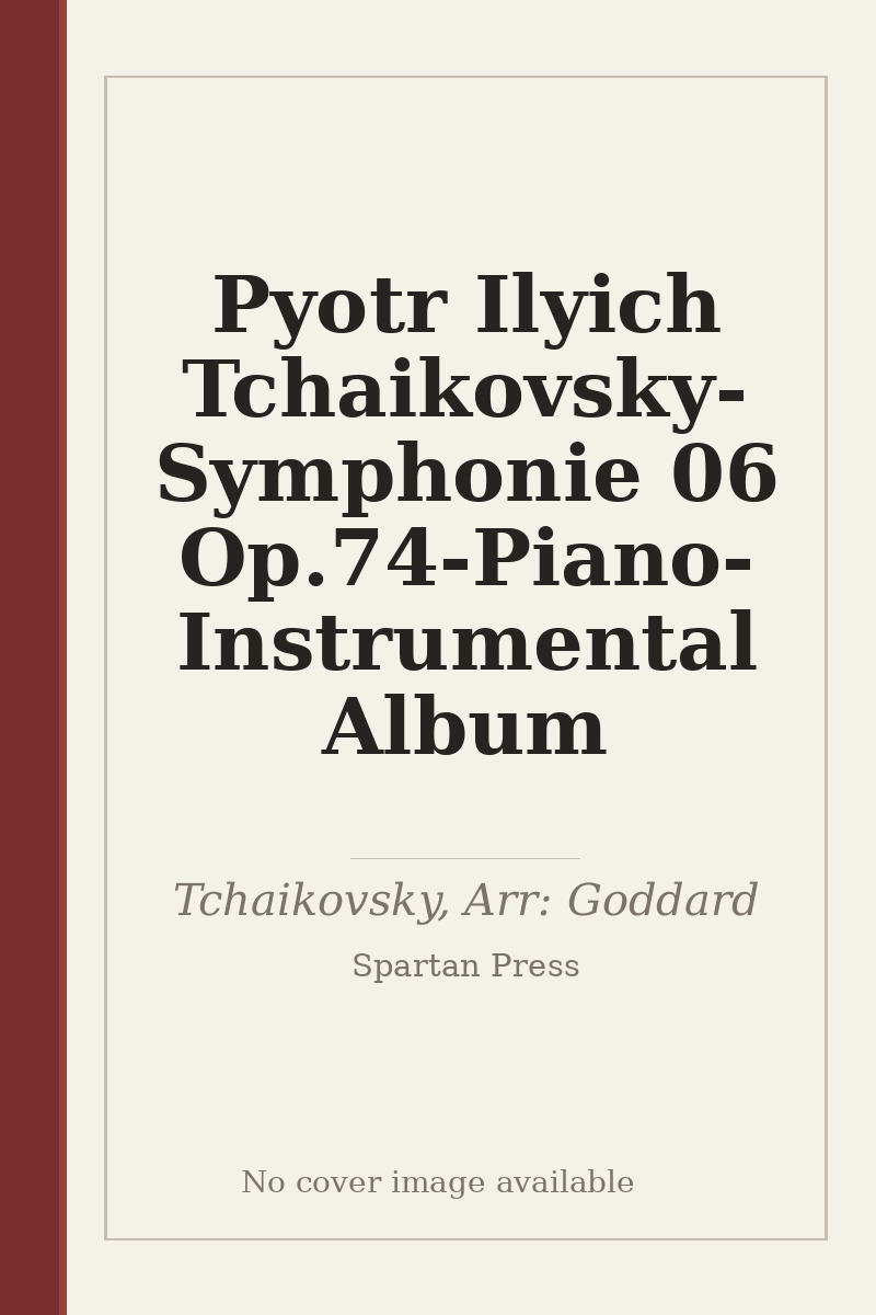 Pyotr Ilyich Tchaikovsky-Symphonie 06 Op.74-Piano-Instrumental Album - no cover image available