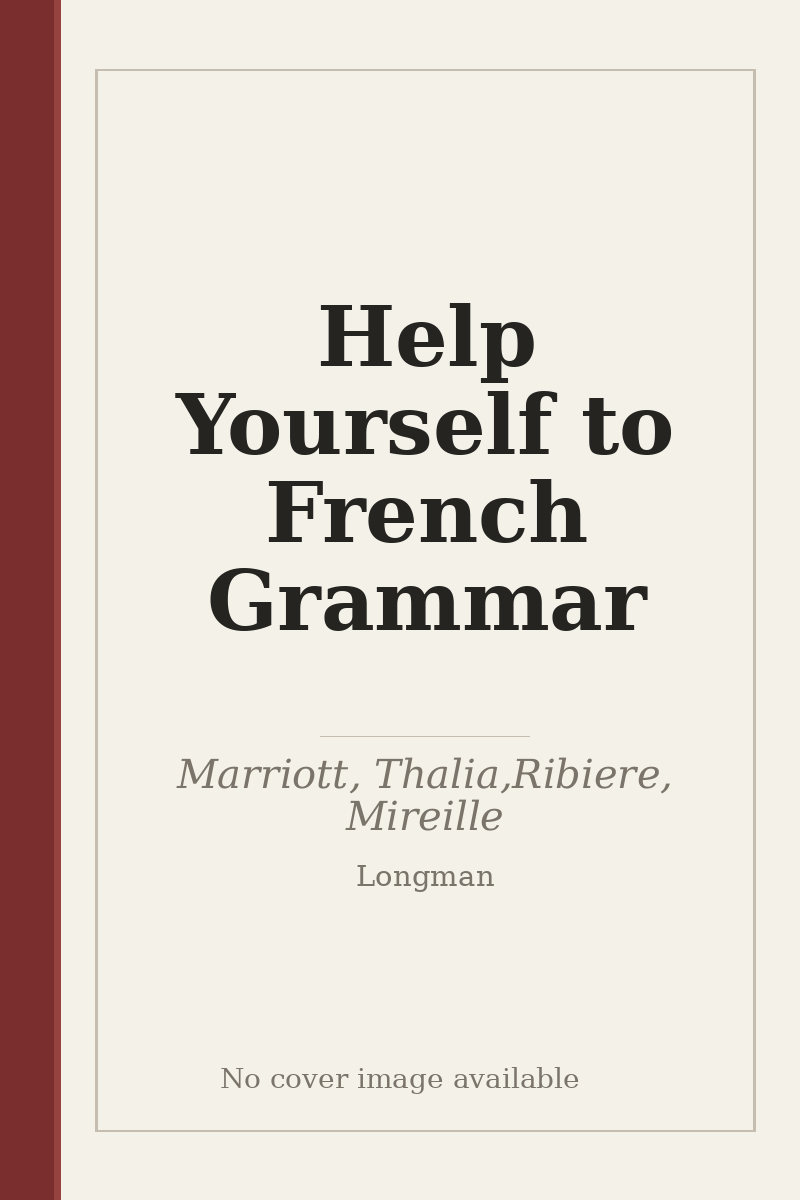 Help Yourself to French Grammar - no cover image available