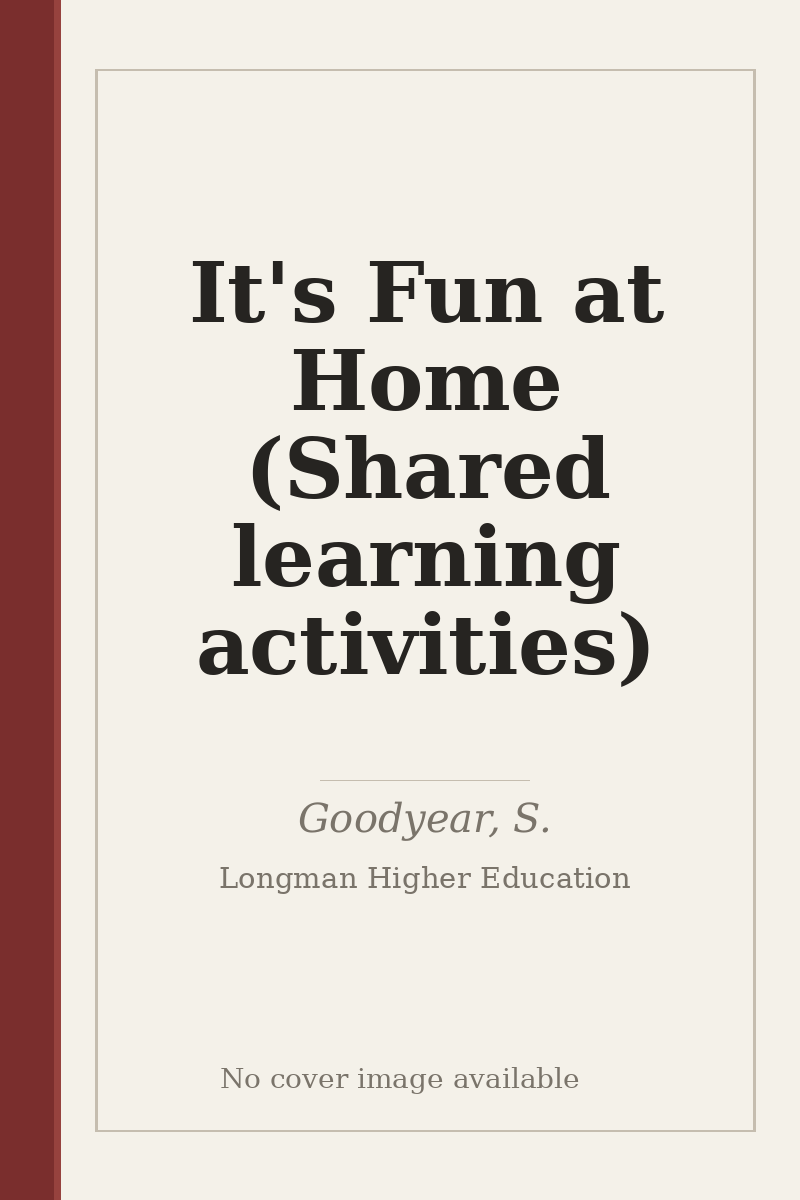 It's Fun at Home (Shared learning activities) - no cover image available