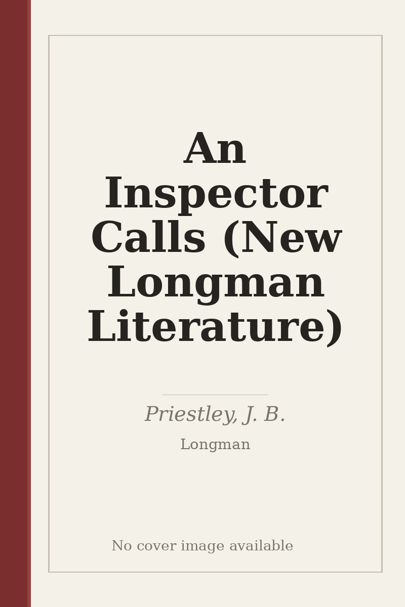 An Inspector Calls (New Longman Literature) - no cover image available