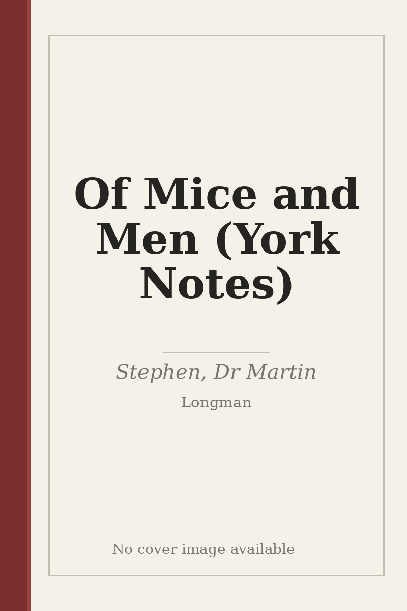 Of Mice and Men (York Notes) - no cover image available