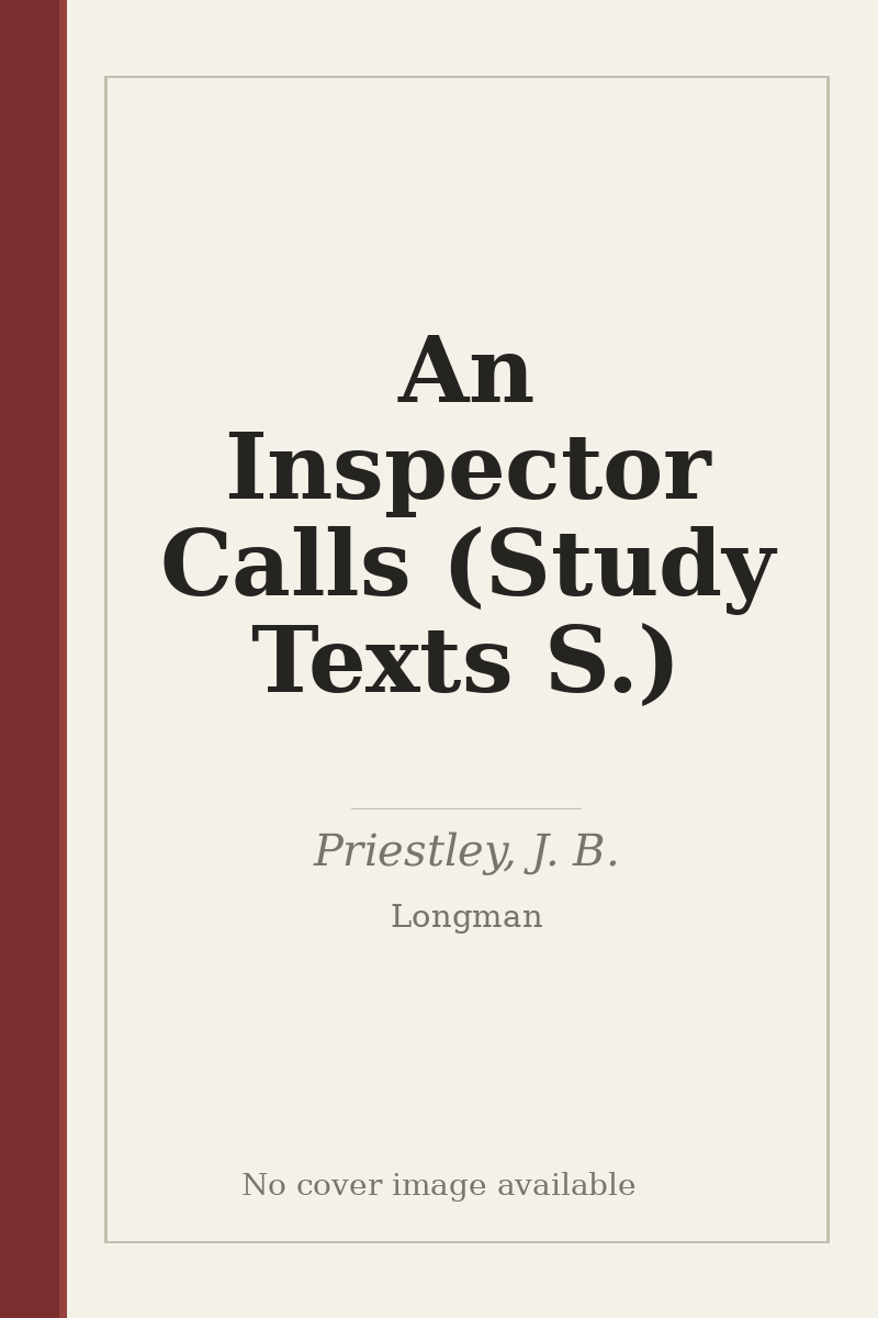 An Inspector Calls (Study Texts S.) - no cover image available
