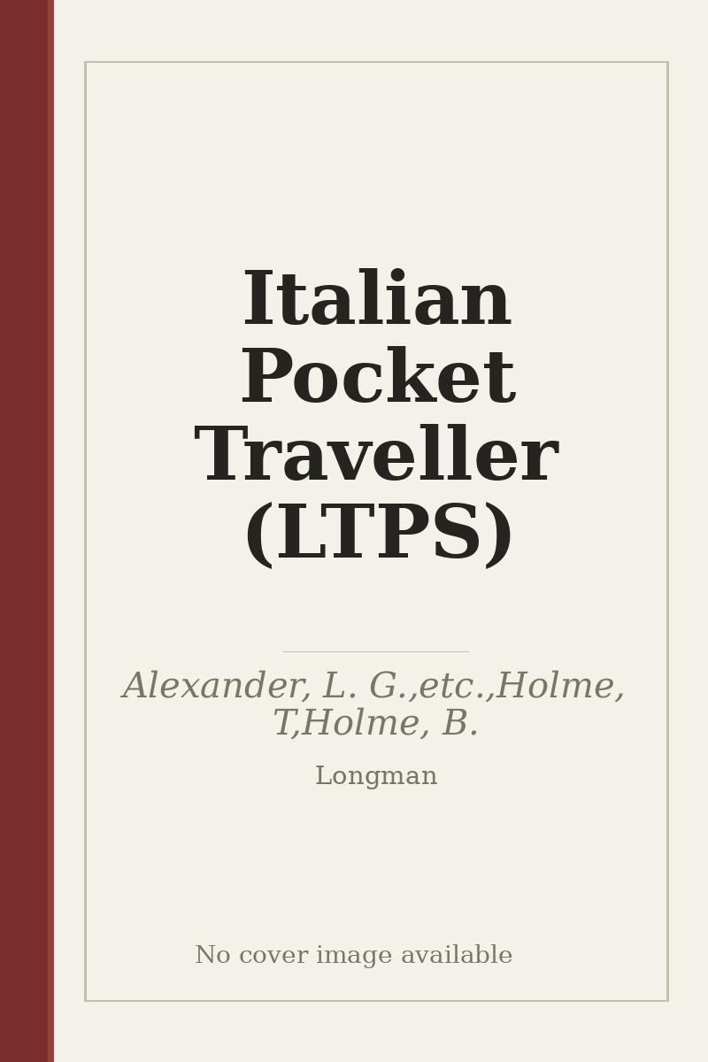Italian Pocket Traveller (LTPS) - no cover image available