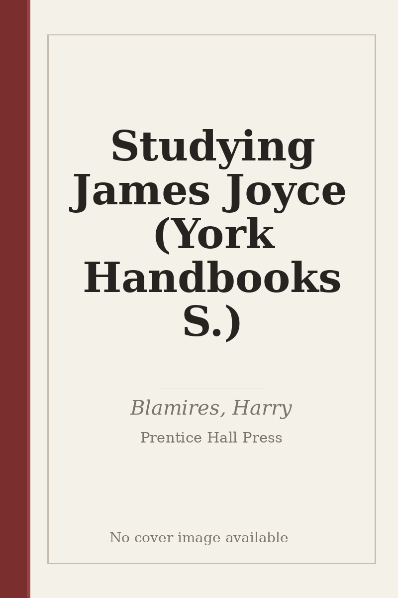 Studying James Joyce (York Handbooks S.) - no cover image available