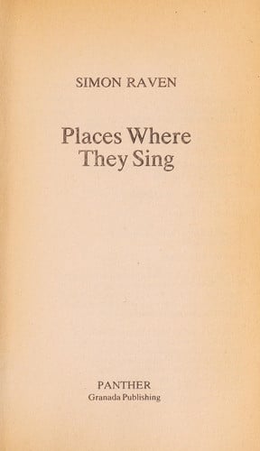 Places Where They Sing (Alms for Oblivion series)