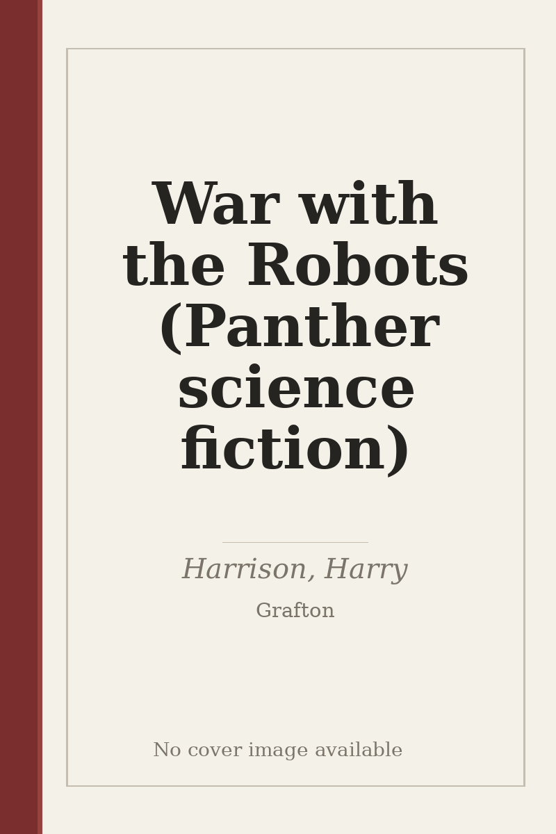 War with the Robots (Panther science fiction) - no cover image available